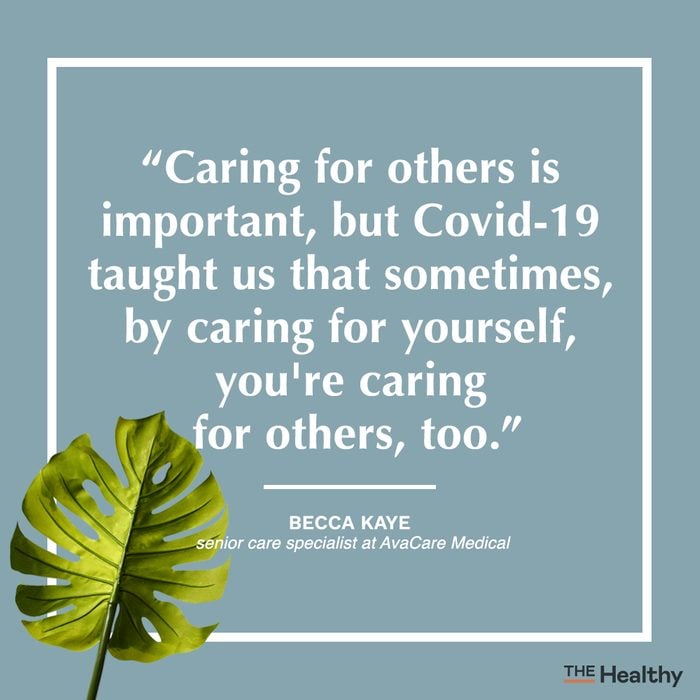 becca kaye self care quote