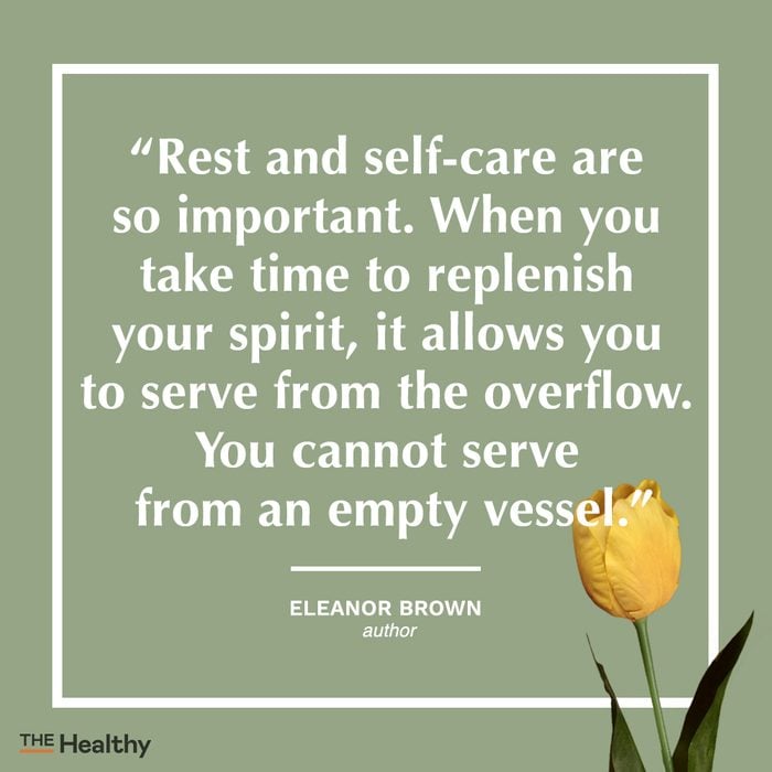 eleanor brown self care quote