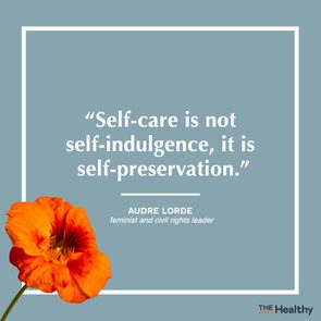 audre lorde self care quote