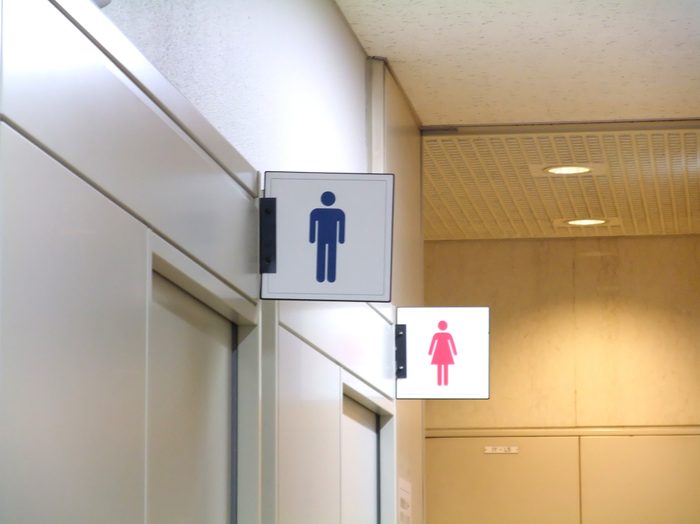 public restroom signs