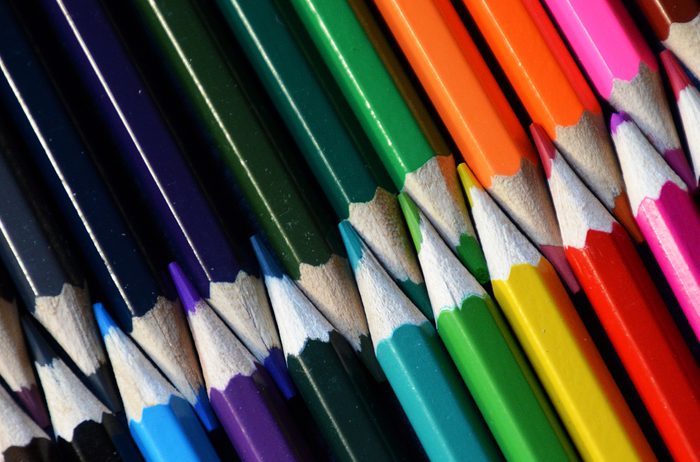 Multicoloured pencils France