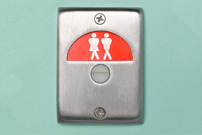 overactive bladder restroom sign