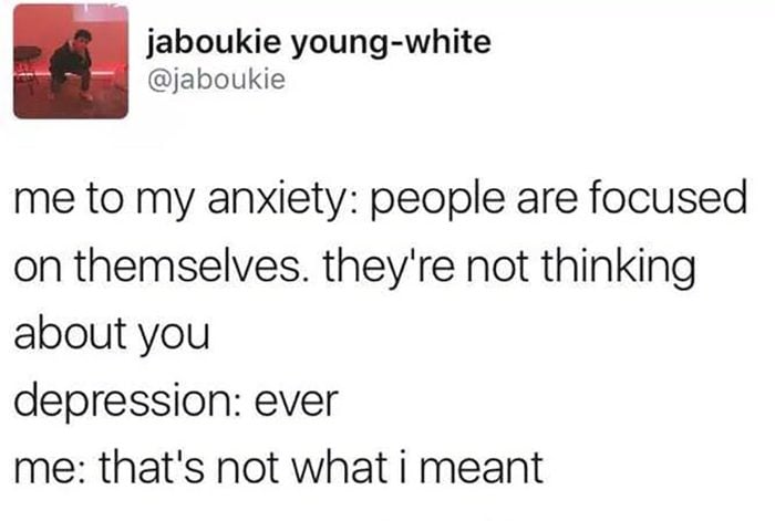 anxiety tweet meme