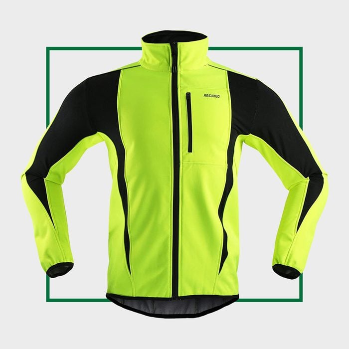 ARSUXEO Winter Warm UP Thermal Softshell Cycling Jacket Windproof Waterproof 15-k