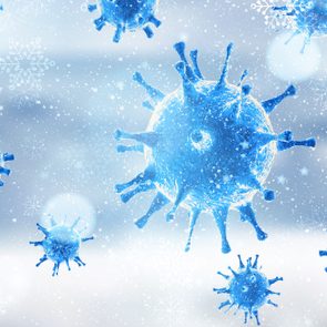 coronavirus outbreak winter 3d illustration