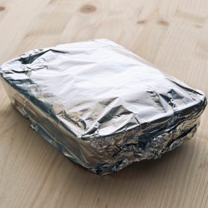 Tray With Aluminum Foil