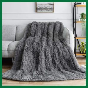 Buzio Shaggy Faux Fur Weighted Blanket