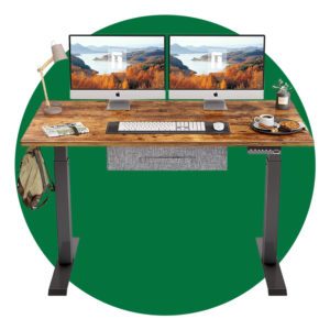 Fezibo Electric Height Adjustable Standing Desk With Drawer