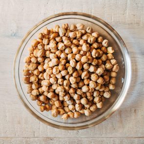 Close-Up Of Chickpeas In Bowl
