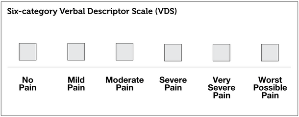 verbal descriptor scale