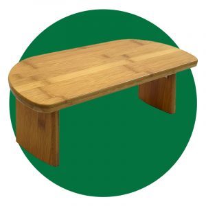 Bean Products Bamboo Meditation Table Bench