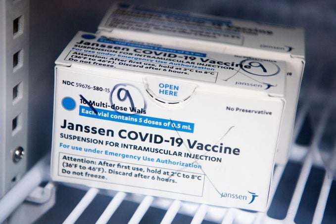 box of janssen johnson and johnson covid vaccine