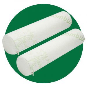 Allsett Bamboo Cervical Neck Roll Memory Foam Pillow