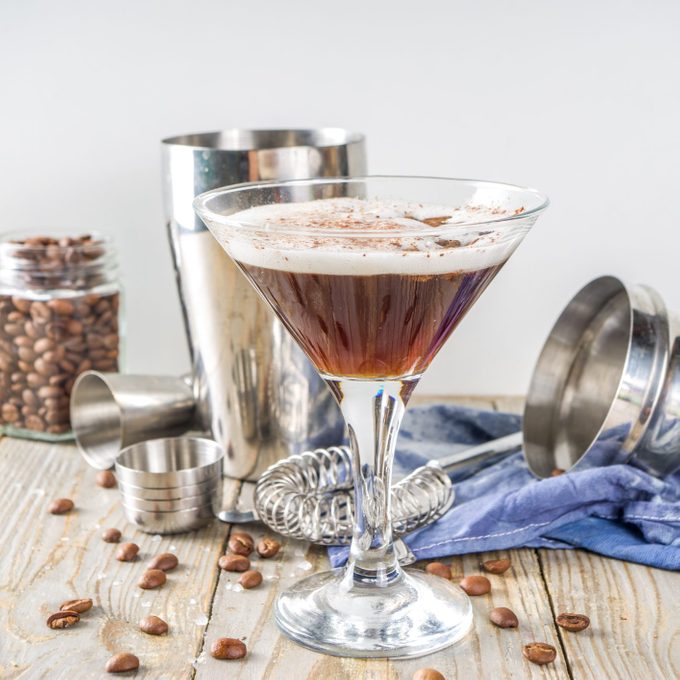 Homemade Espresso Martini Cocktail