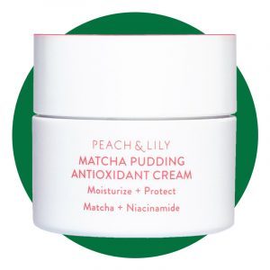 Matcha-Pfirsich-Lilien-Pudding-Antioxidans-Creme