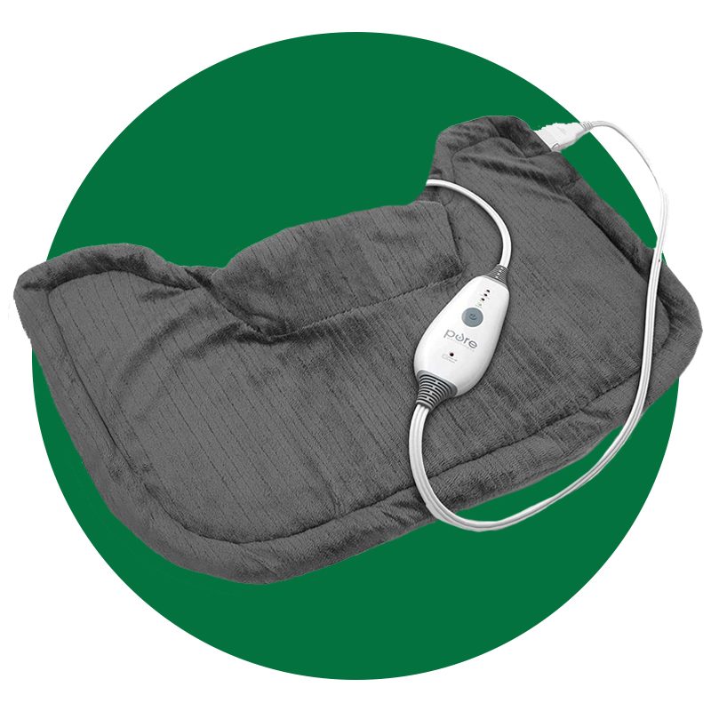 Comfytemp Weighted Heating Pad for Neck and Shoulders Pain Relief