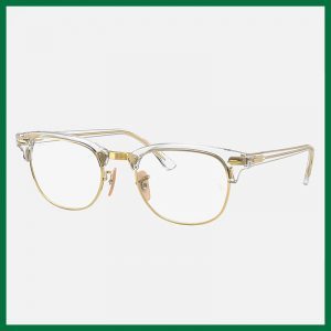 Ray Ban Clubmaster Transparent Glasses