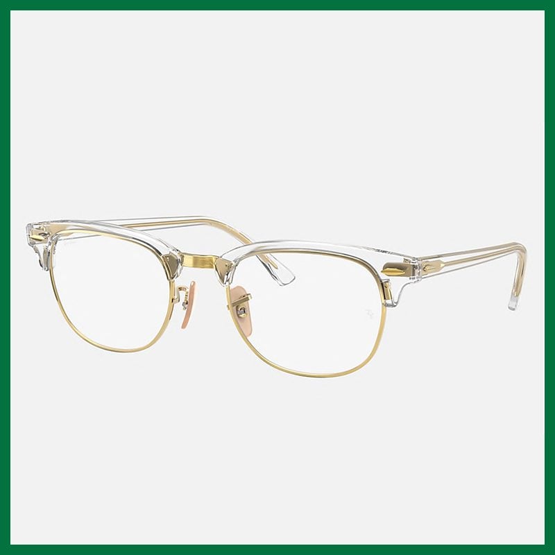 Ray Ban Clubmaster Transparent Glasses