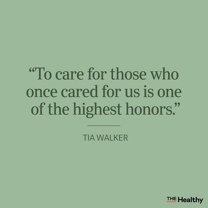 Tia Walker Caregiving Quote