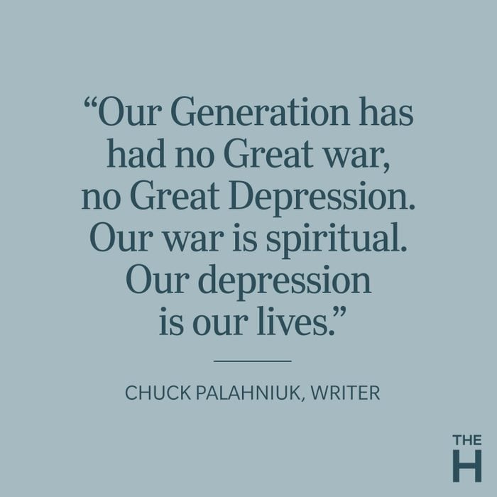 Chuck Palahniuk Depression Quote