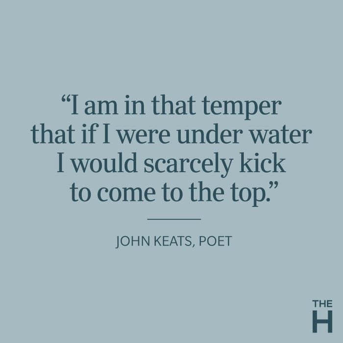 John Keats Depression Quote