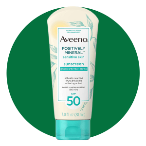 Aveeno Positively Mineral Sensitive Skin Sunscreen Ecomm Via Amazon