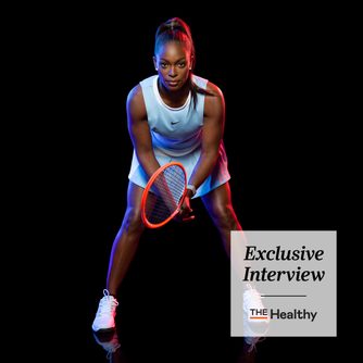 Th Exclusive Interview Sloane Stephens holding a tennis racket