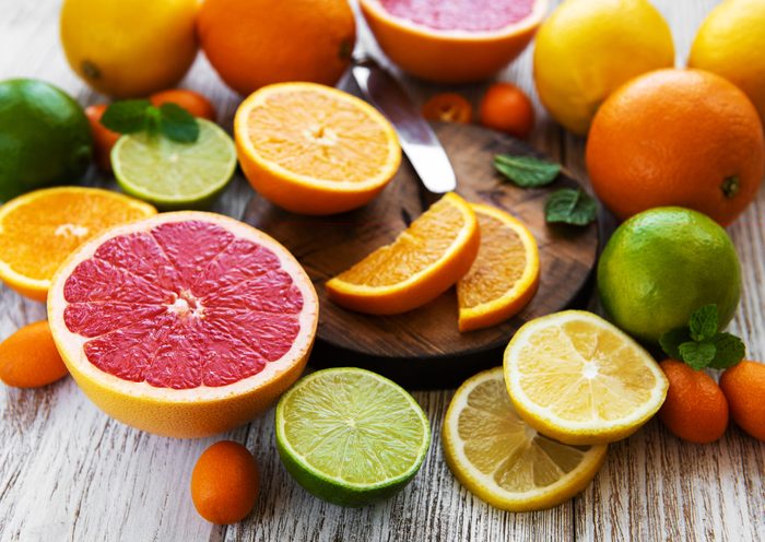 slices of citrus fruits