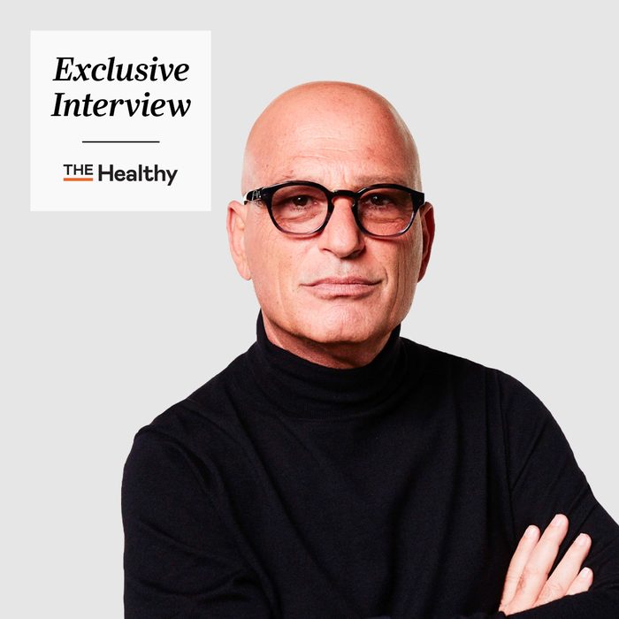 Howie Mandel portrait with the healthy exclusive interview stamp