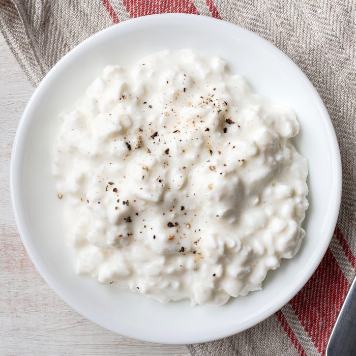 bowl of cottage cheese