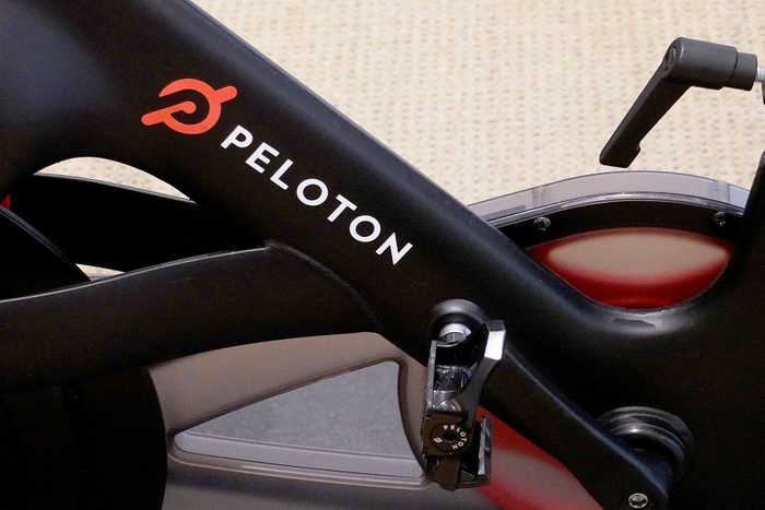 A Peloton bike on the showroom floor on January 20, 2022 in Coral Gables, Florida