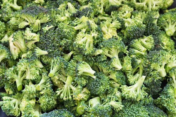 full frame of fresh raw broccoli to help reduce the risk of Risk of Macular Degeneration