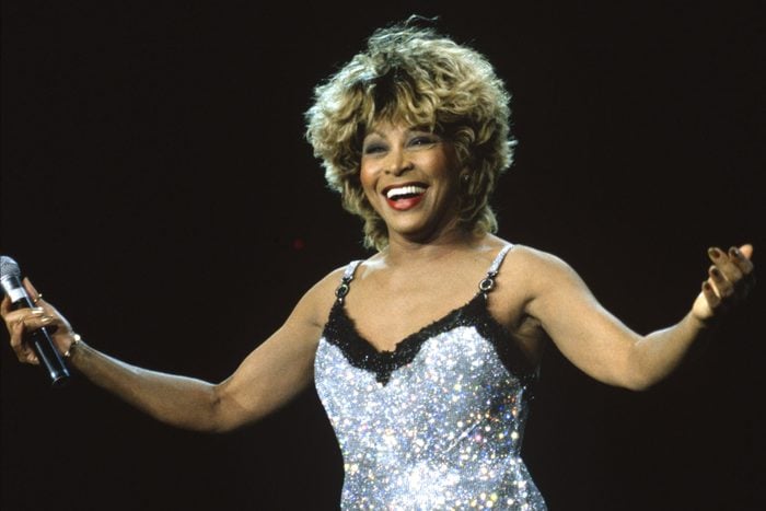 Tina Turner performs at Shoreline Amphitheatre on May 23, 1997 in Mountain View California.
