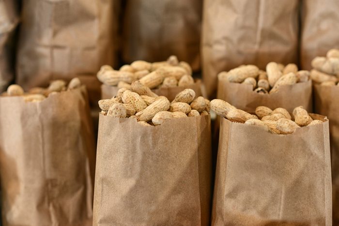 Bags of peanuts.