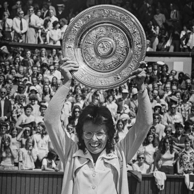 Billie Jean King At Wimbledon