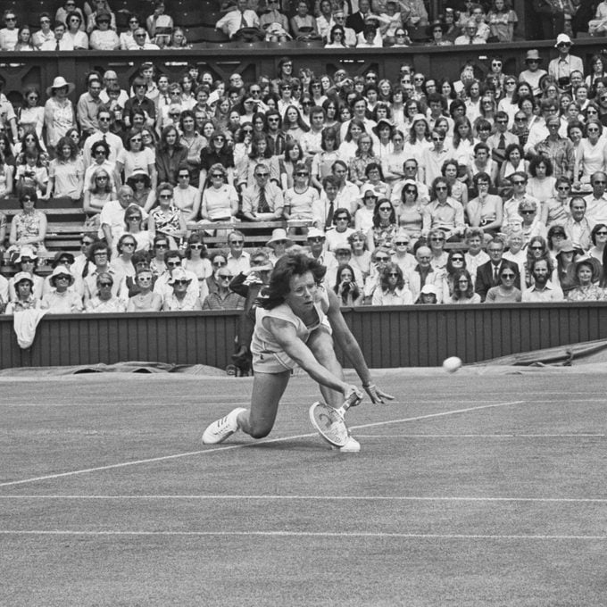 Billie Jean King At Wimbledon
