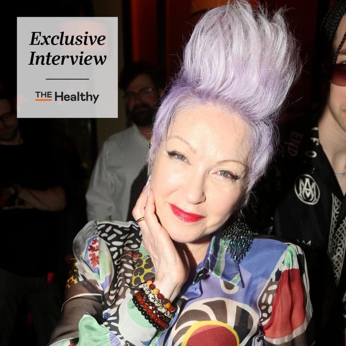 Cyndi Lauper with a mohawk, The healthy exclusive interview