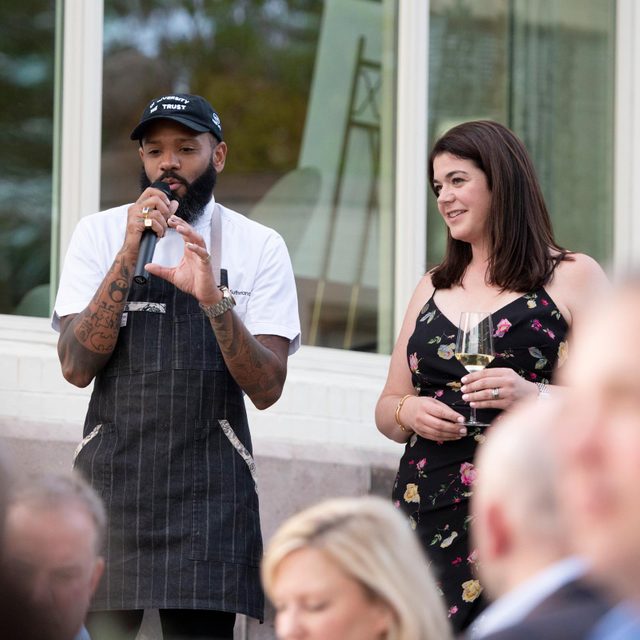 Chef Justin Sutherland and winemaker Maggie Kruse Jordan Vineyard & Winery Gather In The Garden Top Chef Dinner & Auction